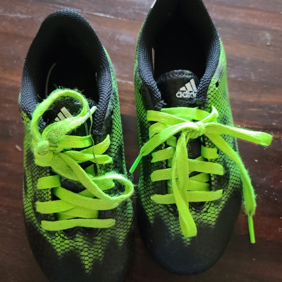 Adidas Children's Football Boots F5 FxG, black Green - Picture 3 of 7